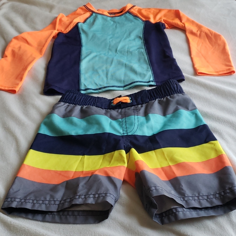 Boys swim trunks and shirt